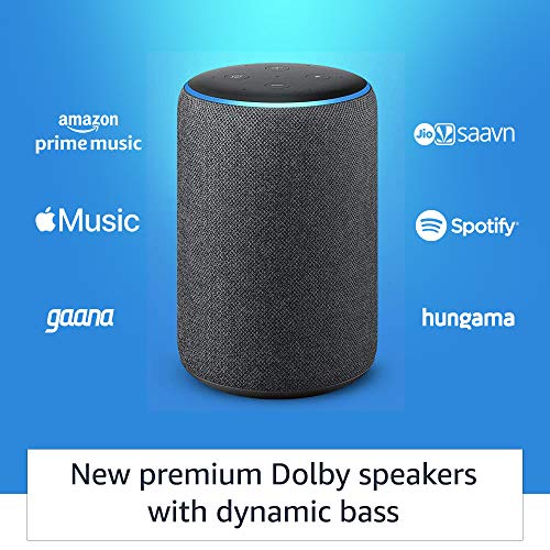 Buy Echo Plus 2nd Gen – Premium sound, powered by Dolby, built-in Smart  Home hub (Black) - Unboxed @ ₹9,899.00