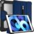 Tukzer Armour Smart Case Cover for iPad 10.2 with Pencil Holder for 7th, 8th Gen (2020) Rugged, Smart Flip Folio, Auto Sleep/Wake (Blue)